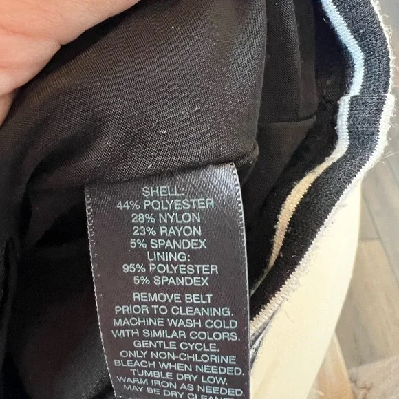 White House Black Market Black and White Striped Blouse - Picture 4 of 4